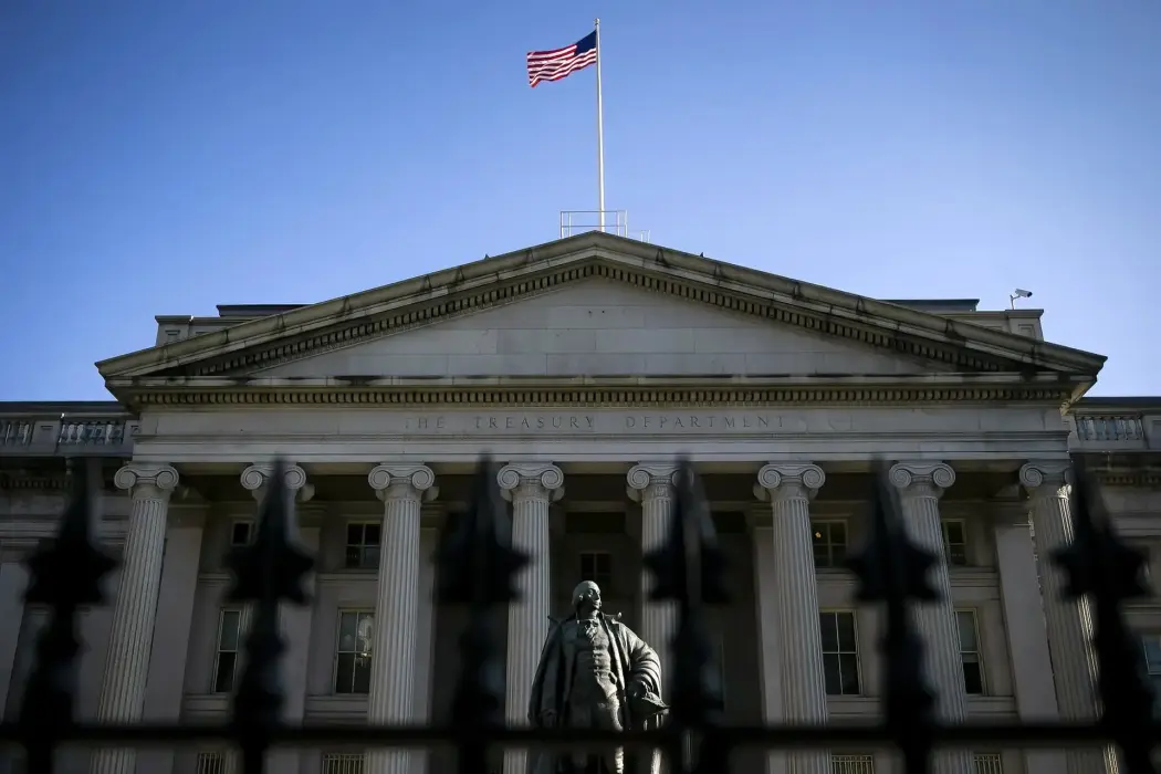 Tòa nhà Bộ Tài chính Hoa Kỳ tại Washington, DC. Hình ảnh: Al Drago/Bloomberg 