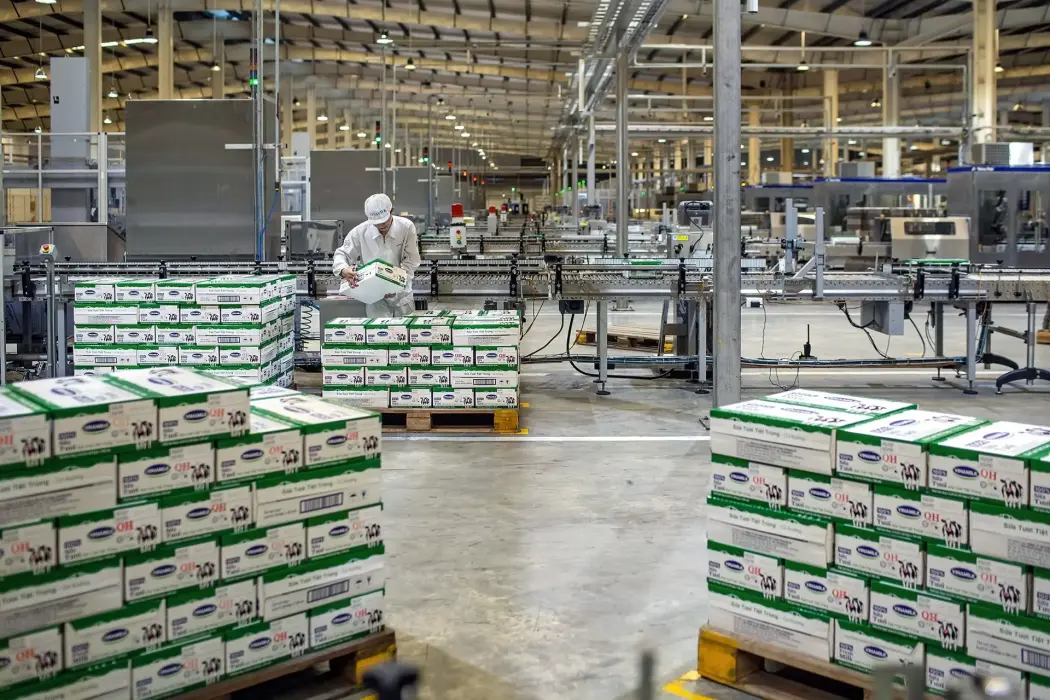 Nhà máy Vinamilk tại Bến Cát, tỉnh Bình Dương, Việt Nam. Hình ảnh: Yến Dương/Bloomberg 