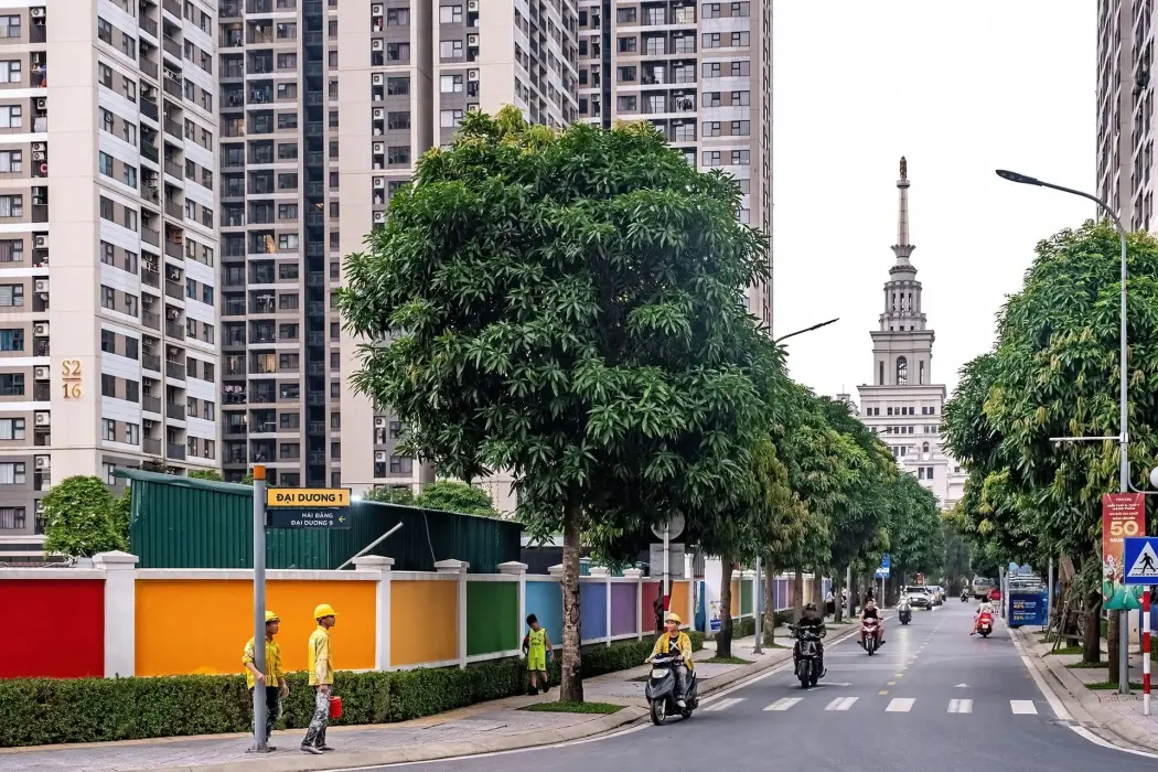 Khu đô thị Vinhomes Ocean Park. Hình ảnh: Linh Pham/Bloomberg 