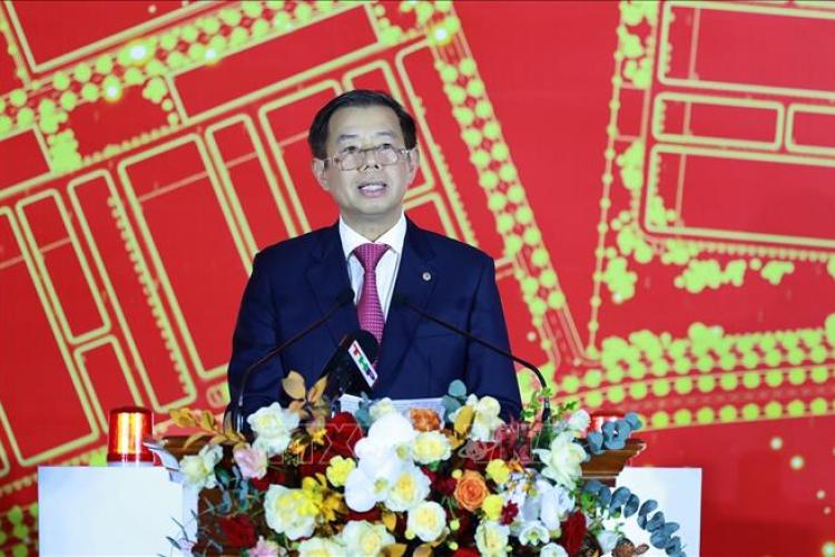 Phó Chủ tịch Vingroup Nguyễn Việt Quang trong một sự kiện vào tháng 9.2025. Hình ảnh: Dương Giang/TTXVN