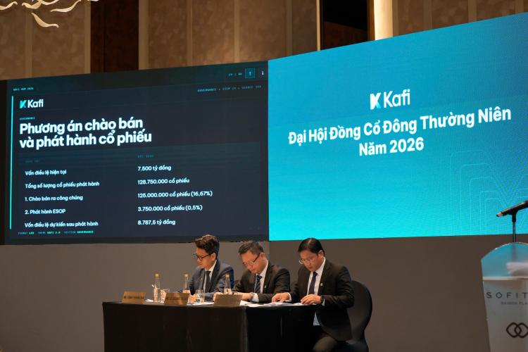 Đại hội đồng cổ đông thường niên của Kafi. Nguồn: Kafi cung cấp